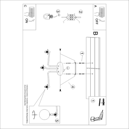 Sollux Lighting Żyrandol ASTRAL 3 biały SL.1659