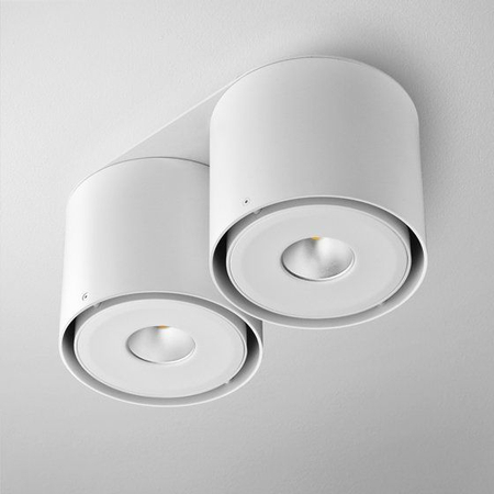 Lampa natynkowa AQForm Tuba Distance 111 x 2 Qrled 230V Surface Biały Struktura