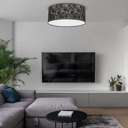 Milagro Lampa Sufitowa SATINO GOLD 2xE27 Ø40cm MLP7317 CZARNY