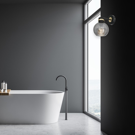 Milagro Kinkiet OMEGA BLACK/GOLD 1xE27 MLP6528 CZARNY / ZŁOTY