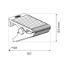 Eko-Light Lampa Solarna Clips 4W 4000K IP44 EKO1708 CZARNY
