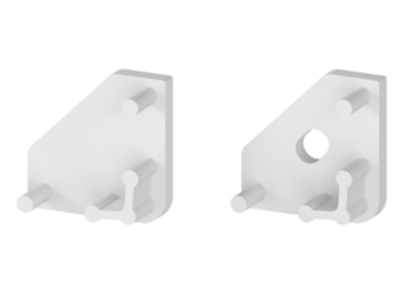 Komplet zaślepek bocznych białych Greenie P3-2 do C18 (nr kat. 7703206)