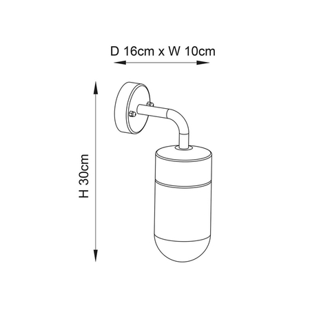 Kinkiet zewnętrzny Endon Lighting North 79792 czarny