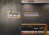 Lampa wisząca Trio 313800332 drewniany