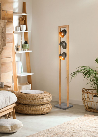 Lampa podłogowa Trio 401900367 srebrny