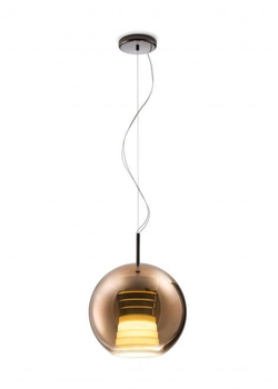 Lampa wisząca Fabbian D57A5341 Beluga Royal Ø30 Bronzo-LED