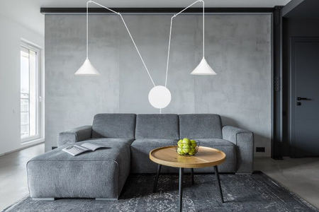 Lampa wisząca ABRAMO 2 WHITE Emibig 159/2 biały