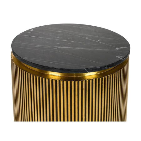 RICHMOND stolik IRONVILLE 50 cm - marmur, metal, MDF, sklejka brzozowa