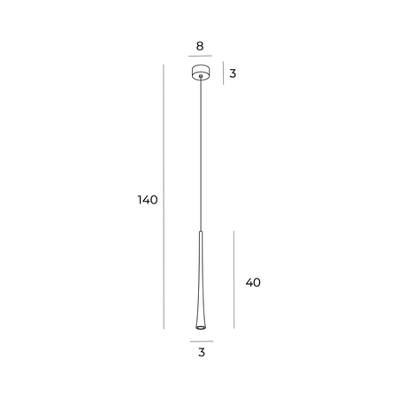 Lampa wisząca Maxlight COFFEE P0484 złoty