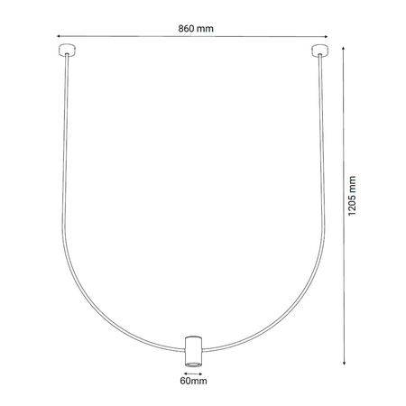 Lampa wisząca Shilo No.C 860 mm 5083