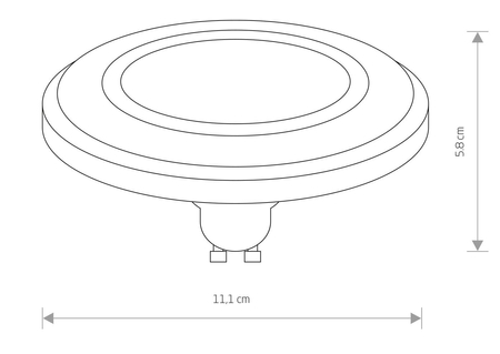 Żarówka ES111 LED LENS 3000K 9345 Nowodvorski Lighting