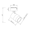 Spot Anillo 1xGU10 biały LP-770/1W WH