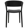 Krzesło JASPER czarne - polipropylen