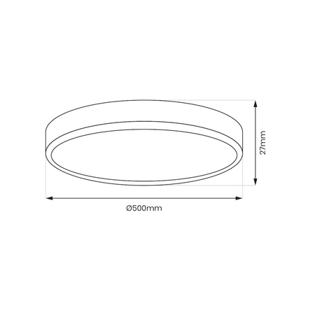 Milagro Plafon MAQ 40W 3CCT Czarny ML0441 CZARNY