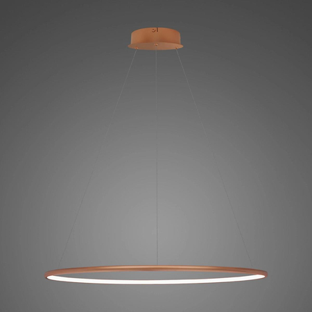 Lampa wisząca Ledowe Okręgi No.1 80cm 4k miedziana Dali