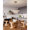 By Rydens Lampa wisząca Trione Ø80 cm orzech 4202250-6003