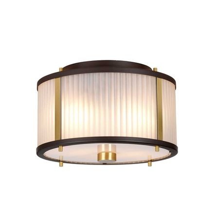 Lampa wisząca Elstead Lighting Corona czarny/mosiądz DL-CORONA-2P-BAB