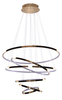 Lampa wisząca WHEEL 6 LONG DIMM GOLD Azzardo AZ2921 gold