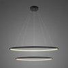 Lampa Ledowe Okręgi No.2 czarna 80cm 4k ściemnialna
