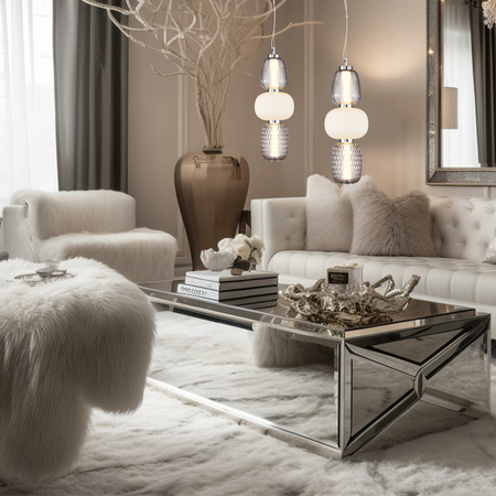 Milagro Lampa wisząca CARO SMOKED 28W LED ML0364 CHROM