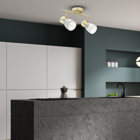 Milagro Lampa sufitowa BEST GOLD 2xE14 ML9975 ZŁOTY