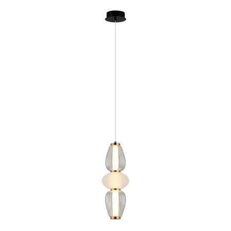 Lampa wisząca Italux PND-74937-3-BK Czarny, biały, przezroczysty