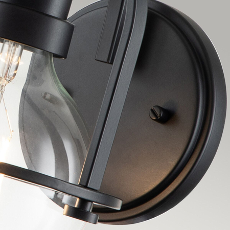 Kinkiet Somerset - 1 źródło światła - Czarny Quintiesse QN-SOMERSET1-C-BK