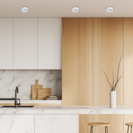 Milagro Oprawa Podtynkowa Nusa Round White ML0015 BIAŁY