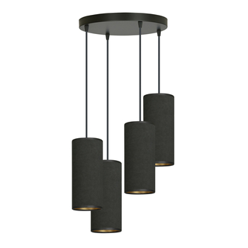 Lampa wisząca BENTE 4 BL PREMIUM BLACK Emibig 1067/4PREM czarny