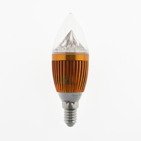 Żarówka LED Greenie Greenie E14 Candle 5W diament złota biała ciepła