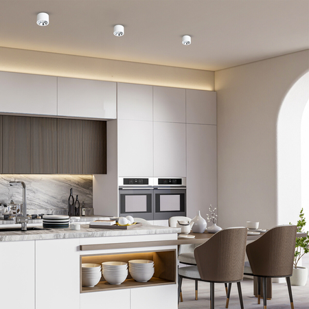 Milagro Oprawa natynkowa Redondo Biały 1xAR111 GU10 ML1075 CZARNY