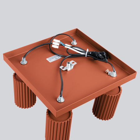 Sollux Lighting Plafon KARBON 4 ochra czerwona SL.1640