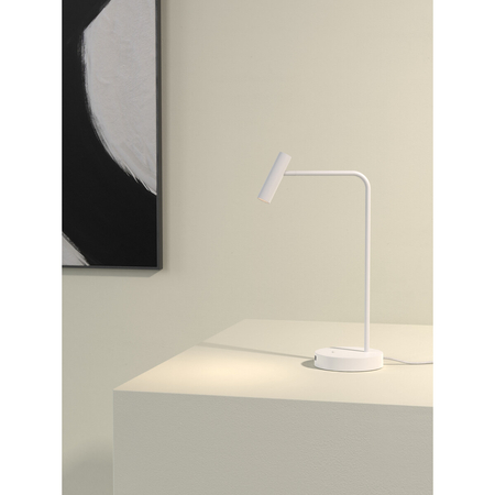 Lampa stołowa Astro Enna Desk USB C 1058212 Matowy Biały