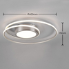 Lampa sufitowa Trio 672310207 srebrny