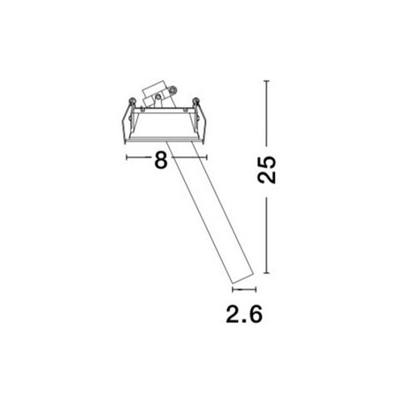 Oczko Luces Exclusivas NAVANZO LE65132 biały