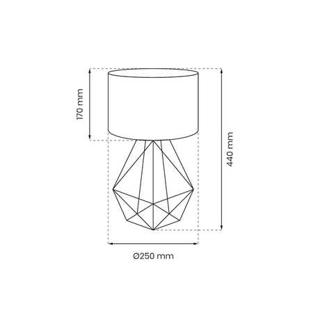 Milagro Lampka nocna BASKET Biały 1xE27 MLP7193 BIAŁY