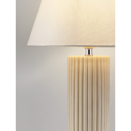 Lampa stołowa Luces Exclusivas VANZURO LE45283 beżowy, biały