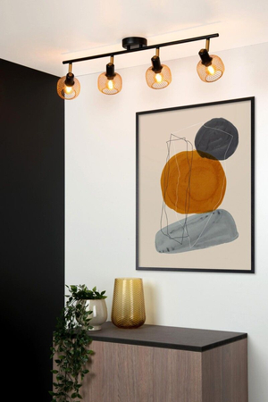 Reflektor Lucide MAREN 77978/04/02 czarny/złoty