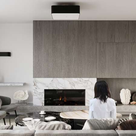 Sollux Lighting Plafon LOKKO 55 czarny SL.0826