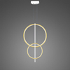 Lampa wisząca Linea No.5 60/40cm złoto-biała 3k