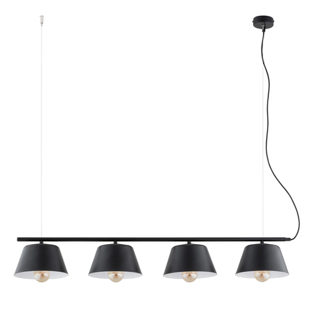 Lampa wisząca GELATO 4 Emibig 1336/4 biały/czarny