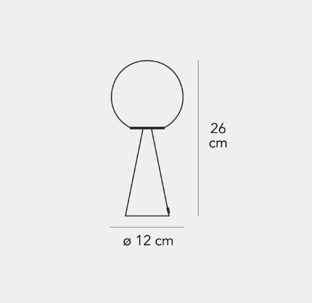 Lampa stołowa Fontana Arte F247400150BINE Bilia Mini