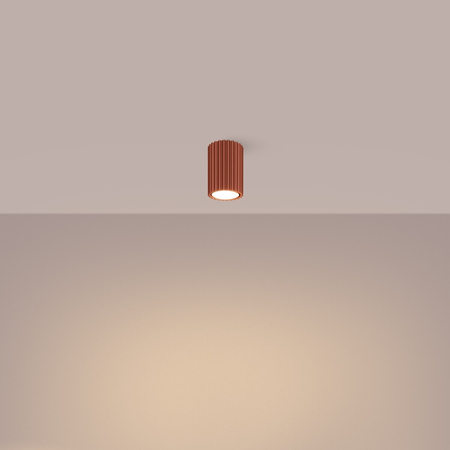 Sollux Lighting Plafon KARBON 10 ochra czerwona SL.1625