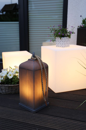 Latarnia LED Lampa zewnętrzna ogrodowa 2700K Biała ciepła 45cm czarny 42501W antracyt