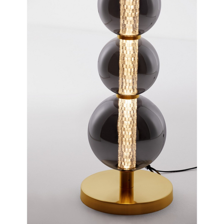 Lampa podłogowa Luces Exclusivas BRIVANO LE45144 złoty i odcienie złota, szary i odcienie szarości