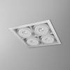 Lampa wpuszczana AQForm Squares 111 x 4 Sq Qrled Recessed Biały Struktura