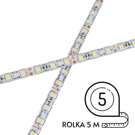 Taśma LED Greenie RGB 1m 60 diod 5050, wodoodporna IP65, 14.4W/mb RGB Rolka 5m [3 lata gwarancji]