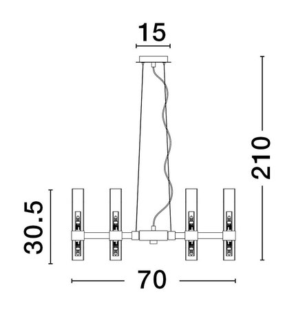 Lampa wisząca Luces Exclusivas ACUNA - czarny mat LE43345