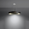 Sollux Lighting Żyrandol SATURNO SLIM 70 czarny SL.0754