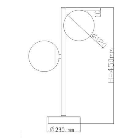 Lampa stołowa Dorado 2xG9 złota LP-002/2T